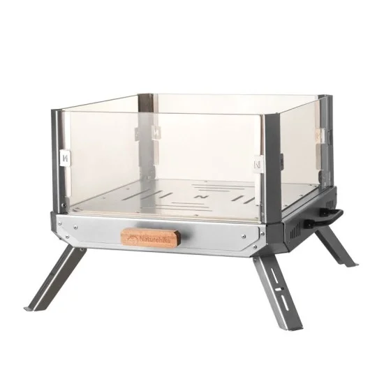 Naturehike Glass Fire Stove - Stainless Steel (47&times;45&times;32)